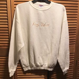 Vintage Basix Cream Key West Pullover Sweatshirt